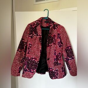 Ofuure “Linda” African Print Floral Pink Women's Jacket - S